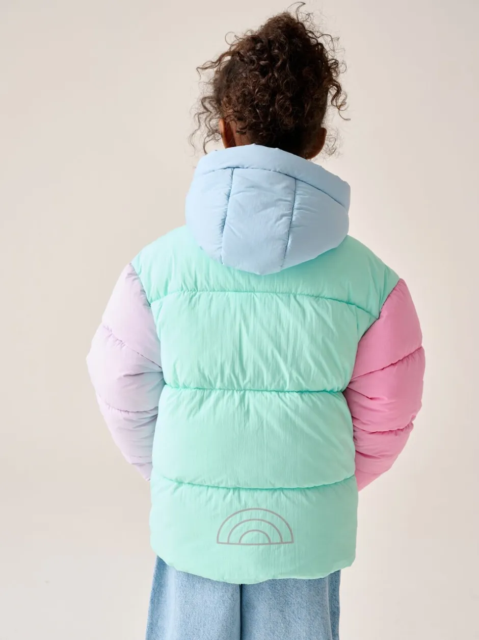 Jassen, Jacks En Kinderwagenpakjes|Jassen En Jacks*Little Bird by Jools Oliver regenbestendige gewatteerde jas met kleurvlakken