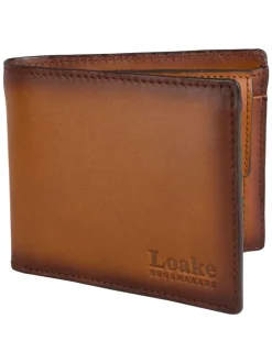 Portemonnees*Loake Barclay anti-scan portemonnee van leer