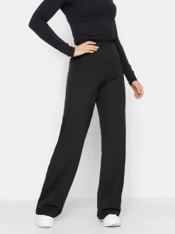 Sportkleding|Long Tall Sally - Jersey yogabroek met wijde pijpen