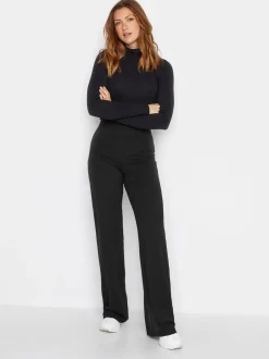 Sportkleding|Long Tall Sally - Jersey yogabroek met wijde pijpen