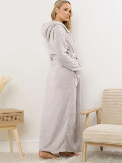 Badjassen*Long Tall Sally Cotton Touch Hooded Maxi Robe