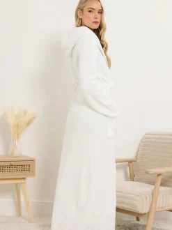 Badjassen|Long Tall Sally Cotton Touch Hooded Maxi Robe