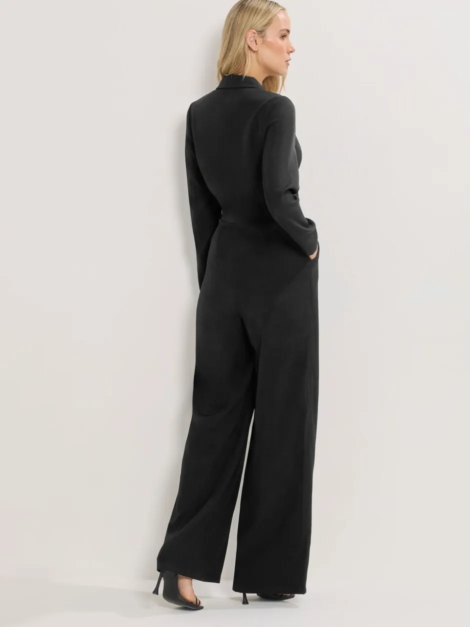 Jumpsuits En Playsuits|Long Tall Sally Long Sleeve Collar Jumpsuit