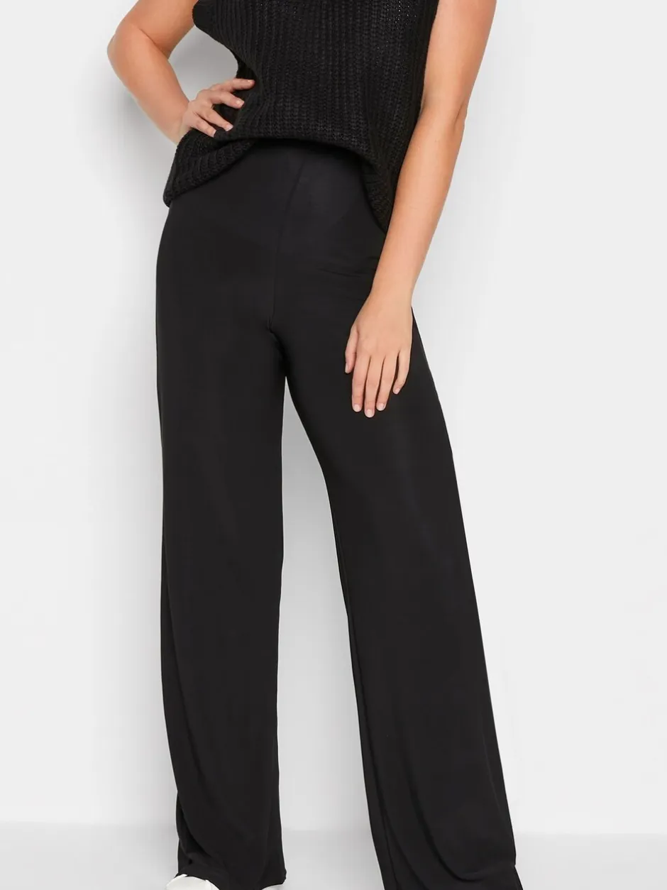 Kostuums En Werkkleding*Long Tall Sally palazzo-stretchbroek met wijde pijpen