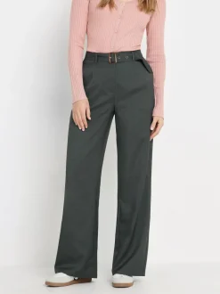 Kostuums En Werkkleding*Long Tall Sally Wide Leg Belted Trousers