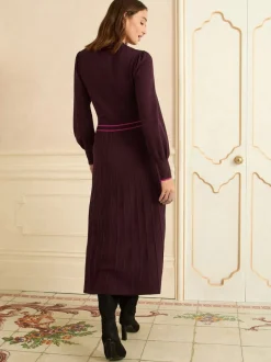 Gebreide Kleding|Jurken*Love & Roses gebreide midi-jurk