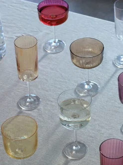 Glas*LSA International Gems Assorted Set van 250ml wijnglazen Granaat