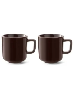 Mokken En Koppen*LSA International Set of 2 Collective Espresso Cups 75ml Mokka