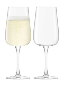 Glas|LSA International Set of 2 Arc Flute Glasses 280ml