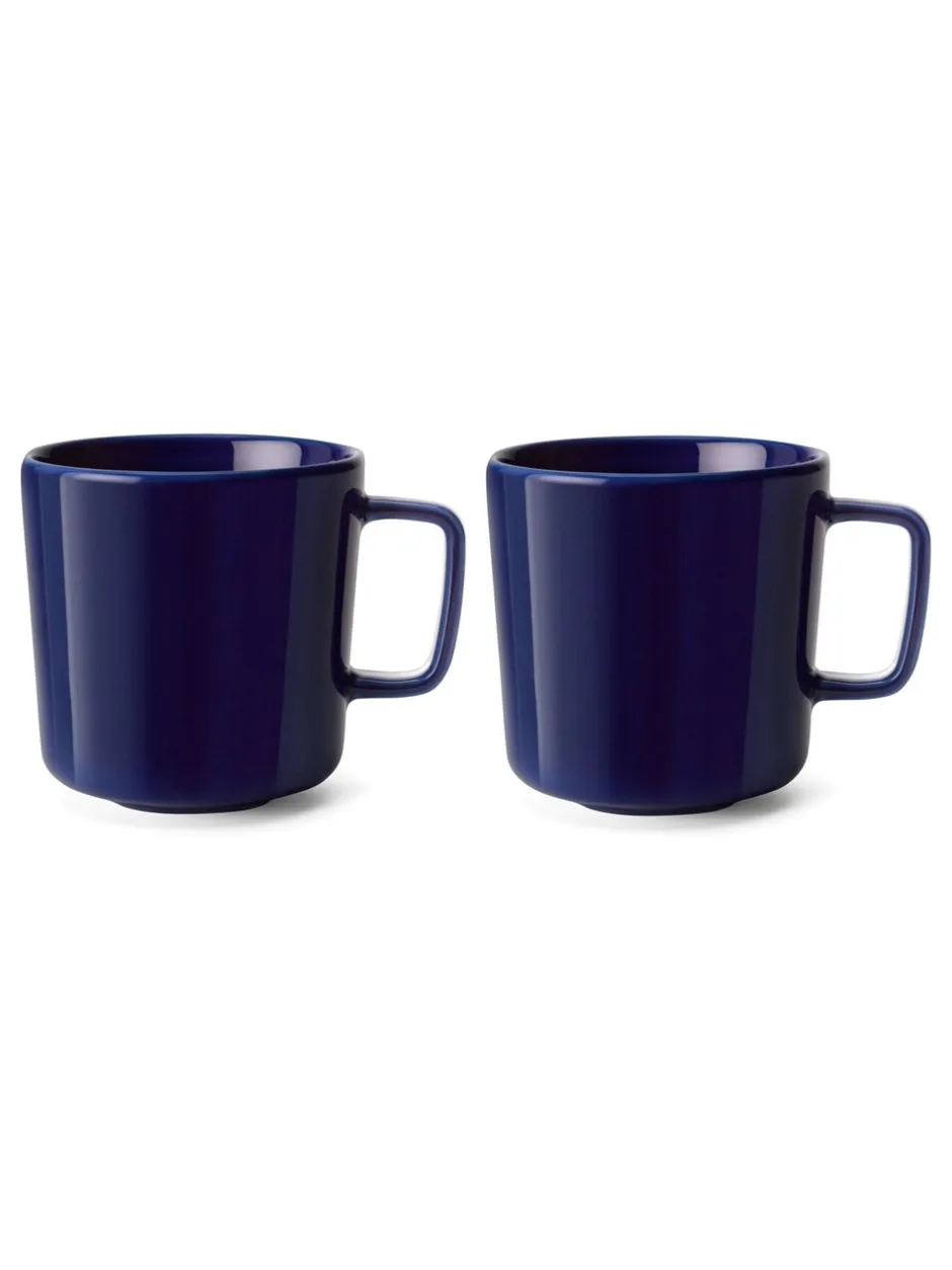 Mokken En Koppen*LSA International Set of 2 Collective Mugs 370ml Kobaltblauw