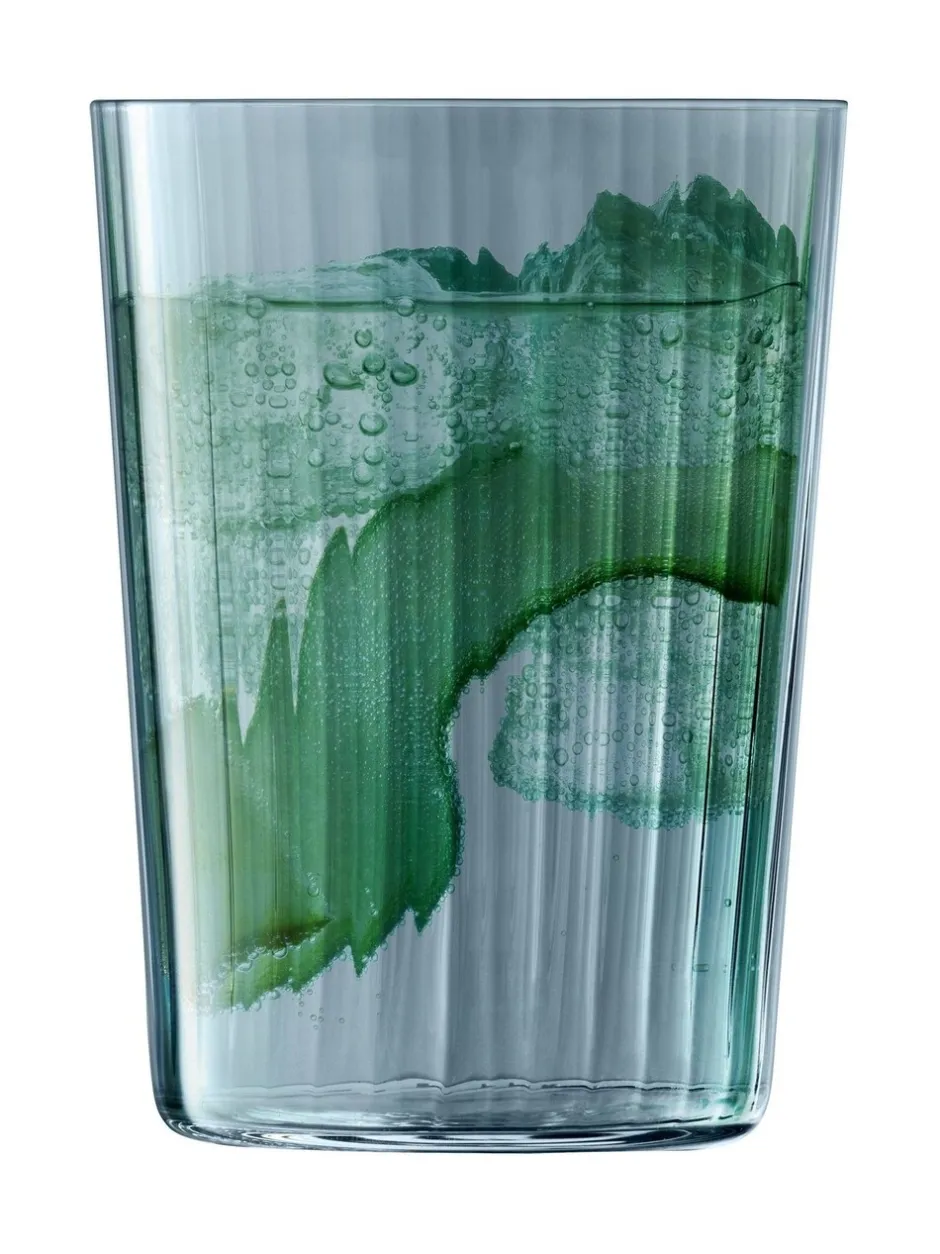 Glas|LSA International set van 4 Gems drinkglazen 560ml Safier