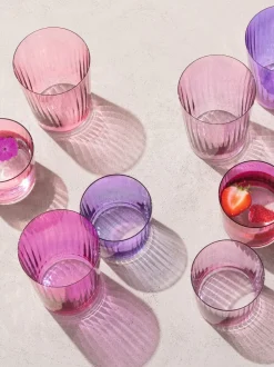 Glas*LSA International set van 4 Gems drinkglazen 560ml Granaat