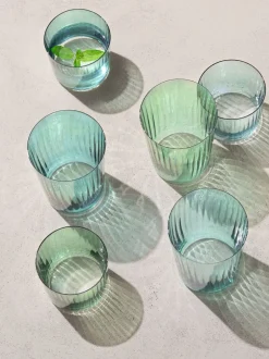 Glas|LSA International set van 4 Gems drinkglazen 560ml Jade