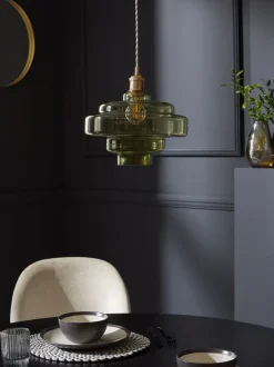 Lampenkappen|Verlichting*Next Luca Gemakkelijk te bevestigen lampenkap Groen