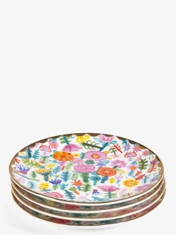 Tafelgerei|Eetservies En Pastaschalen*Lucy Tiffney - Set van 4 gebaksbordjes