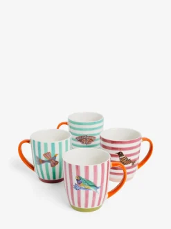 Mokken En Koppen|Tafelgerei*Lucy Tiffney - Set van 4 mokken
