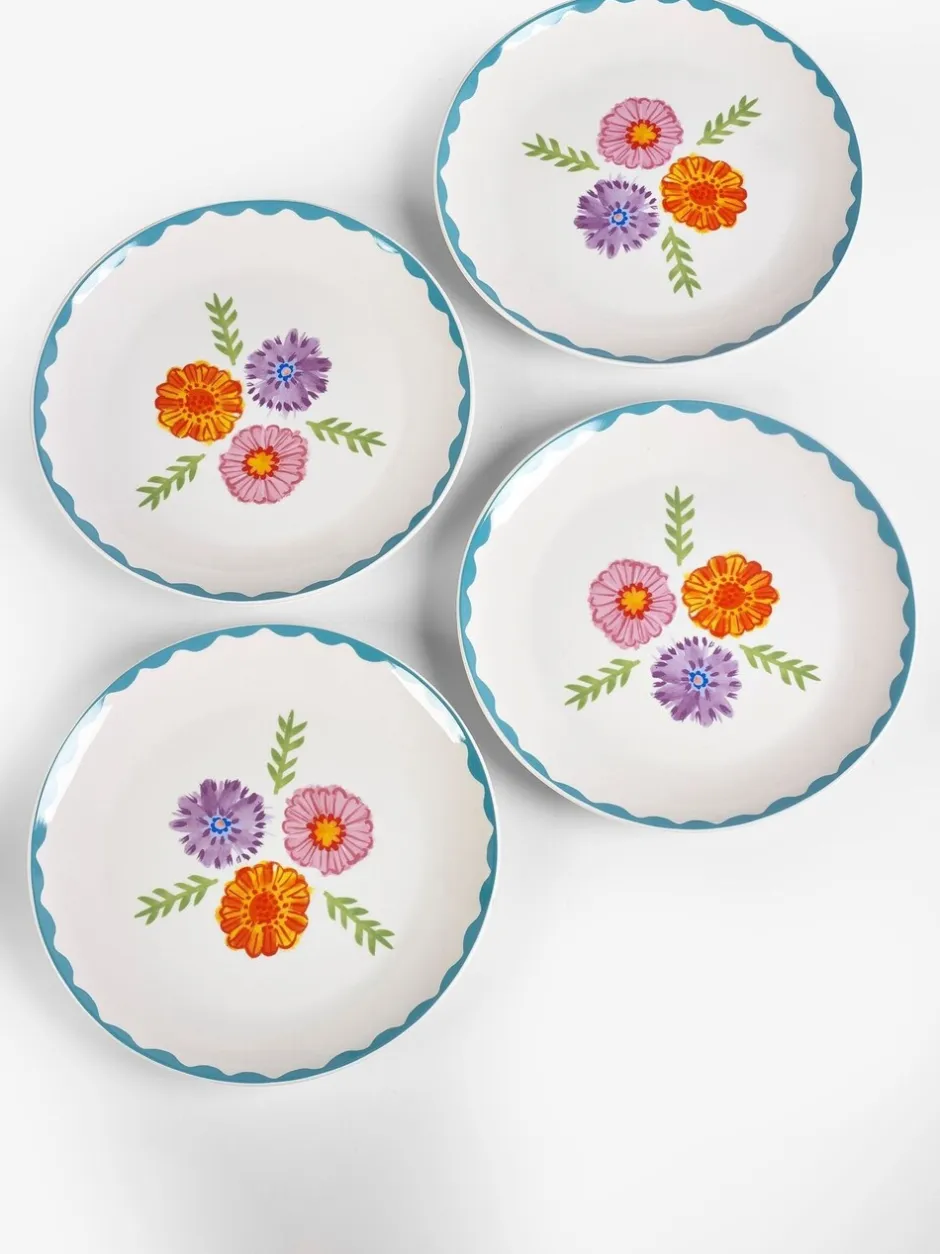 Tafelgerei|Eetservies En Pastaschalen|Lucy Tiffney set van 4 dinerborden