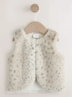 Jassen En Jacks*Next Luipaard - Babybodywarmer met print van imitatiebont (0mnd -3jr)