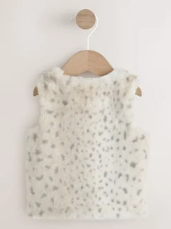 Jassen En Jacks*Next Luipaard - Babybodywarmer met print van imitatiebont (0mnd -3jr)