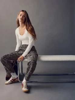 Jeans|Next - Enkel Rechte Pijpen Timmermans Jeans Luipaard