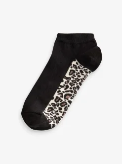 Sokken En Panty's|Next Luipaard - Footbed Trainers Socks 5 Pack