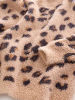 Gebreide Kleding*Next - Fluffy trui (3 - 16 jr) Luipaardprint