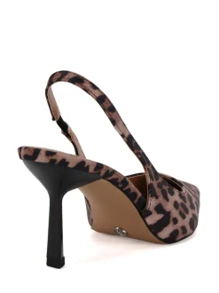 Schoenen Met Hakken*Novo - Wide Fit Iraya Point Slingback Court Shoes Luipaardprint