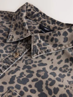 Blouses En Overhemden|Tops En T-Shirts*Next Luipaardprint - Oversized denim overhemd