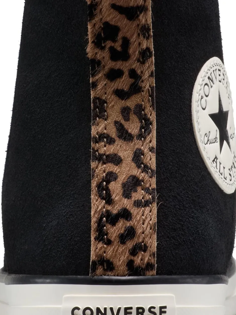 Sneakers|Converse - Chuck Taylor Suede All Over High Trainers Luipaardprint zwart