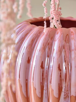 Vazen|Next Lustre Ribbed Vase