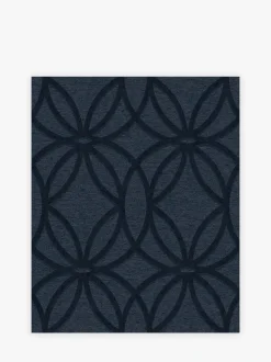 Behang*Next Luxe geometrisch behang van 10 m Marineblauw
