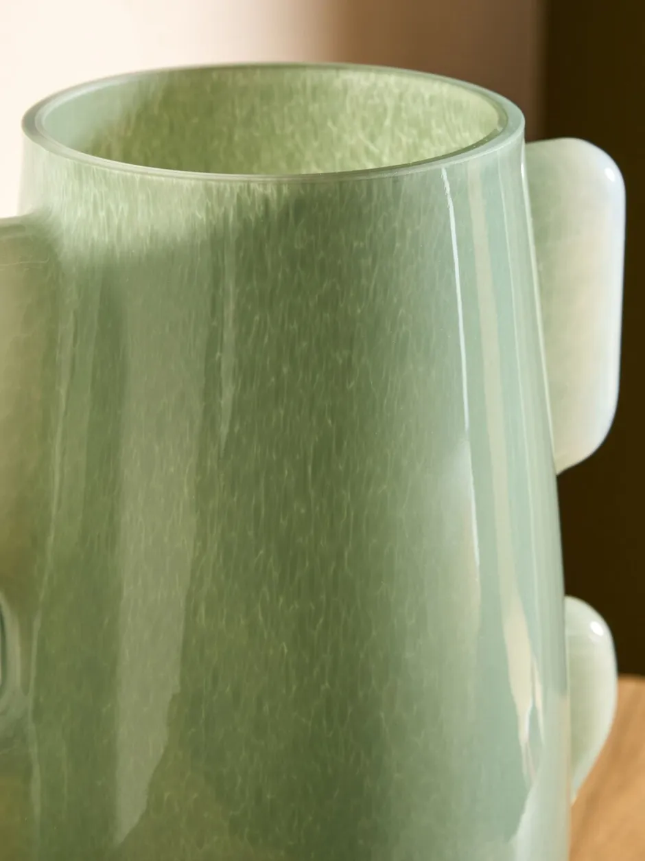 Vazen|MADE.COM Mira Glazen Vaas Groen