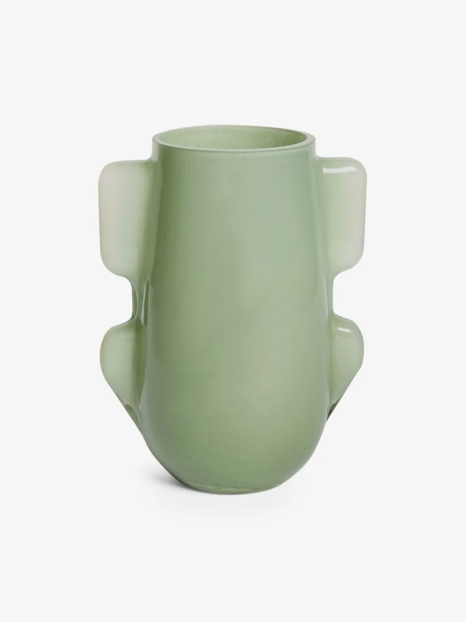 Vazen|MADE.COM Mira Glazen Vaas Groen