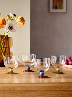 Glas*MADE.COM Set van 4 Cally wijnglazen