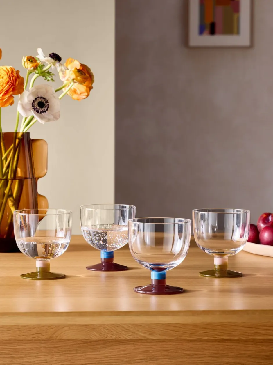 Glas*MADE.COM Set van 4 Cally wijnglazen