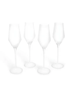Glas|Tafelgerei|MADE.COM Set van 4 Velma Kristallen Champagneflutes