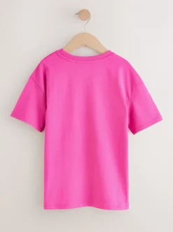 T-Shirts|Next - Oversized T-shirt (3-16 jr) Magenta-roze