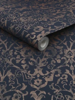 Behang|Next Majestic Damask 10M behang Blauw
