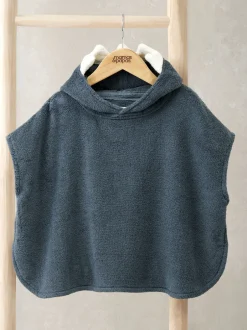 Badkleding*Mamas & Papas Character 3D Fin Towelling Poncho