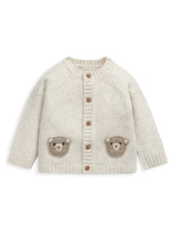 Gebreide Kleding|Mamas & Papas Me and You Bear Cardigan & Leggings Knit Set