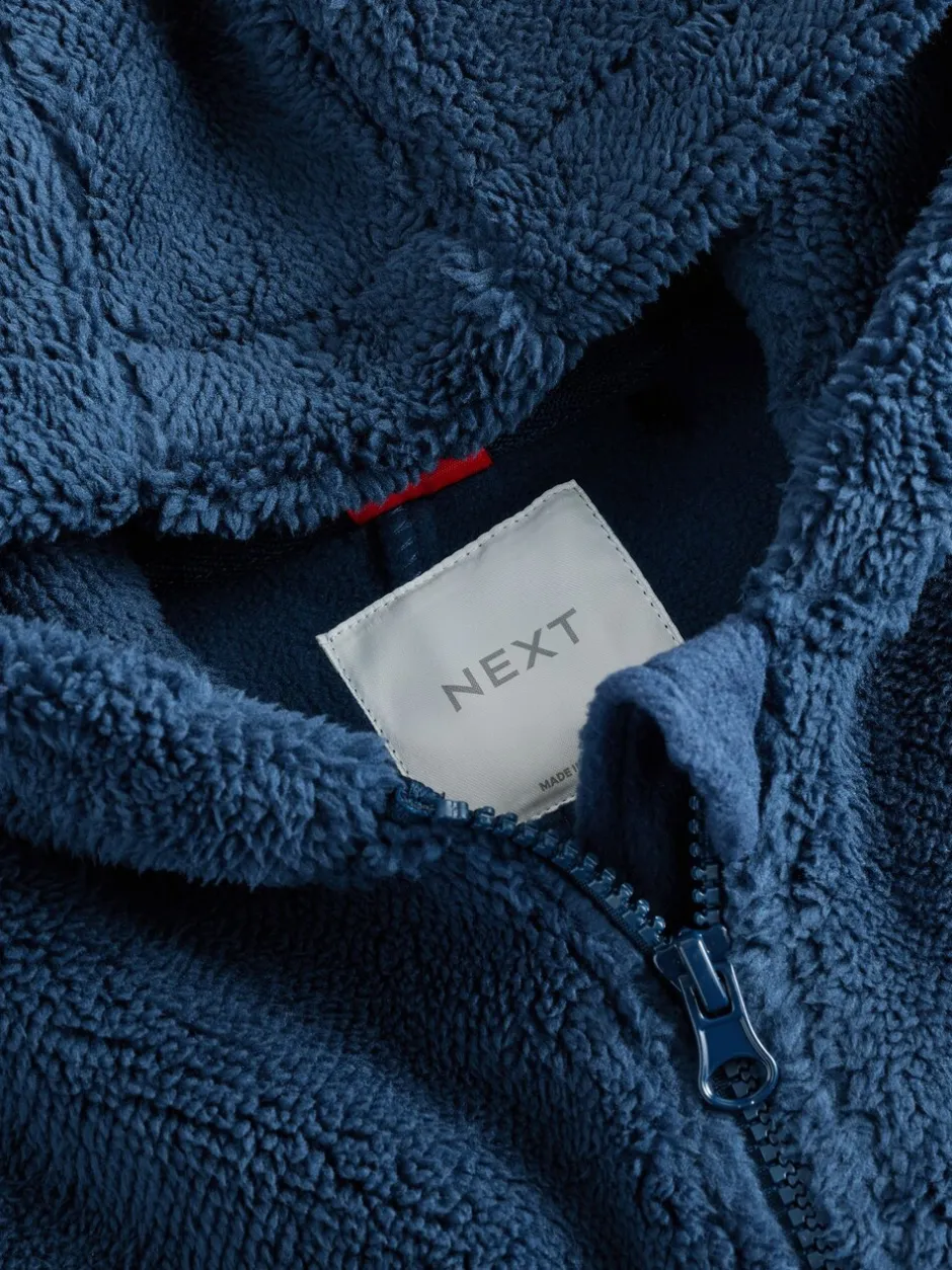 Pyjama's|Nachtkleding En Pyjama's|Next - All-in-ones fleece pyjama (3-16jr) Marineblauw