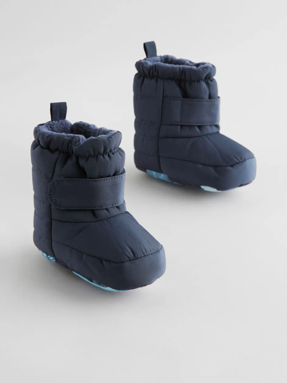 Boots*Next - Baby-sneeuwlaarzen met klittenbandsluiting (0-2mnd) Marineblauw