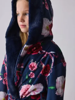Kamerjassen*Baker by Ted Baker - All Over Floral Print Robe Marineblauw