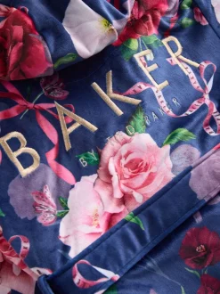 Kamerjassen*Baker by Ted Baker - All Over Floral Print Robe Marineblauw