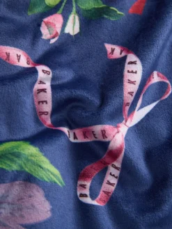 Kamerjassen*Baker by Ted Baker - All Over Floral Print Robe Marineblauw
