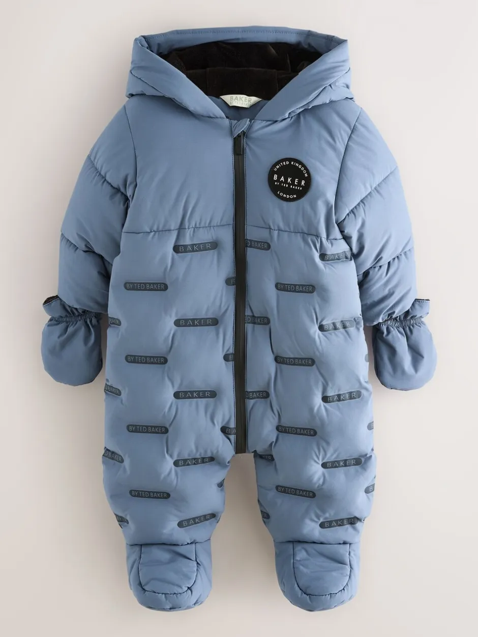 Jassen, Jacks En Kinderwagenpakjes|Jassen En Jacks|Baker by Ted Baker - - Regenbestendig sneeuwpak met heatseal Marineblauw