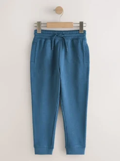 Joggingbroeken|Next - Basic joggingbroeken, set van 5 (3-16jaar) Marineblauw