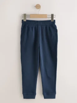 Joggingbroeken|Next - Basic joggingbroeken, set van 5 (3-16jaar) Marineblauw