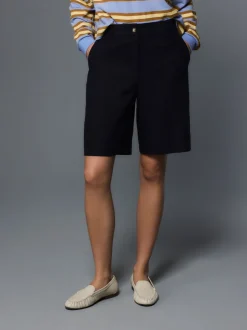 Shorts*Next - Bermuda van linnenmix Marineblauw