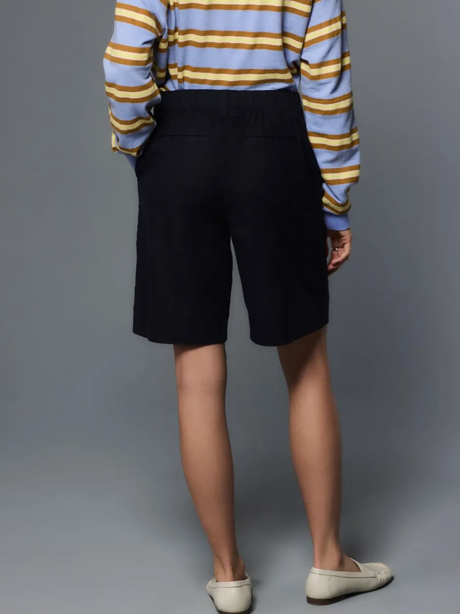 Shorts*Next - Bermuda van linnenmix Marineblauw